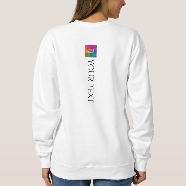 Sweatshirt FEMMES Retour Imprimer Modèle moderne élégant pers (Dos)