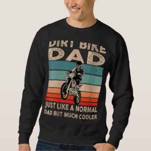 Sweatshirt Femmes Retro Dirtbike Motocross Dirt Vélo Papa Mx