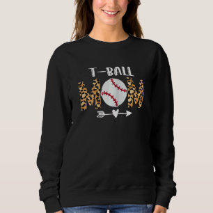 Sweatshirt Femmes Teeball Maman Tball Maman Leopard Pour Femm