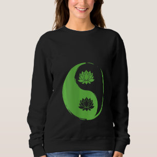 Sweatshirt Femmes Yin Et Yang Nelumbo Équilibrer Fleurs De La