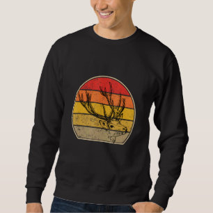 Sweatshirt Fermier de cerfs Retro Forêt Vintage Animal