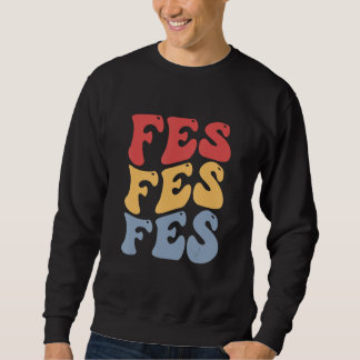 Sweatshirt Fes Ville Groovy Rétro