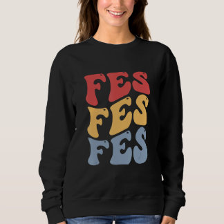Sweatshirt Fes Ville Groovy Rétro