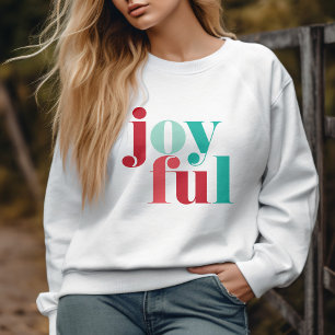Sweatshirt Festif Rouge et Vert "Joyeux" Noël