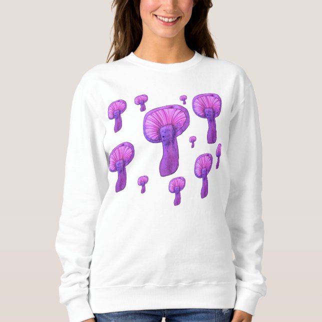 Sweatshirt Fête aux champignons pourpres (Devant)