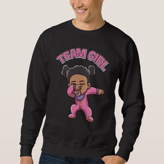 Sweatshirt Fête de la révélation de genre de la fillette de l (Devant)