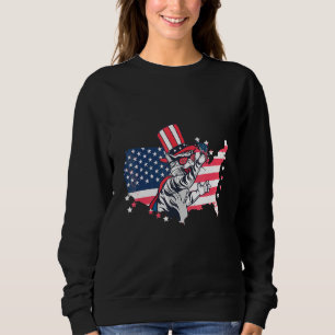 Sweatshirt Fête De L'Indépendance Étoiles Et Rayures Anglais