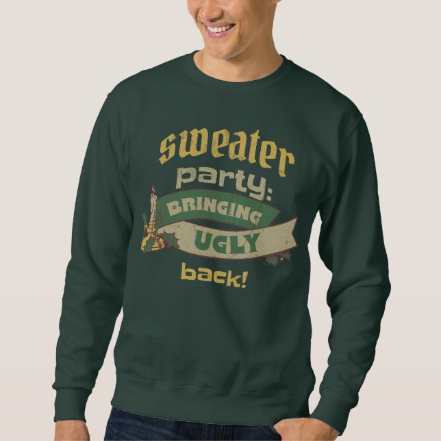 SWEATSHIRT FÊTE DE NOËL DIFFICILE À RETOURNER (Devant)