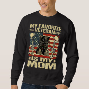 Sweatshirt Fête des anciens combattants Mon vétéran favori es