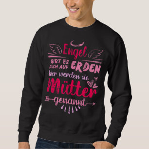 Sweatshirt Fête des Mères Allemandes Mères Angel Sur Terre