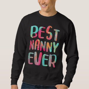 Sweatshirt Fête des Mères de la meilleure nounou jamais adole