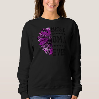 Sweatshirt Fête des Mères Oma Meilleure Fête des Mères Léopa