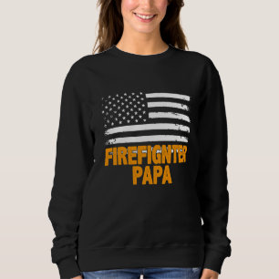 Sweatshirt Fête des pères du drapeau américain du pompier Pap