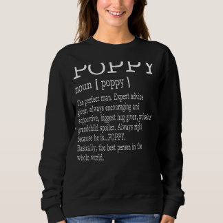Sweatshirt Fête des pères grand-père de définition du pavot