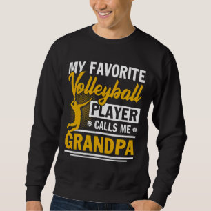 Sweatshirt Fête des pères Mon Joueur de Volley-ball favori ap