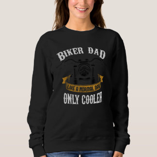 Sweatshirt Fête des pères Moto Papa Biker Pour Pères