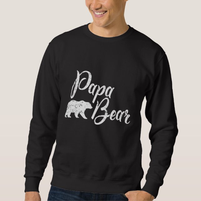 Sweatshirt Fête des pères Papa Bear (Devant)