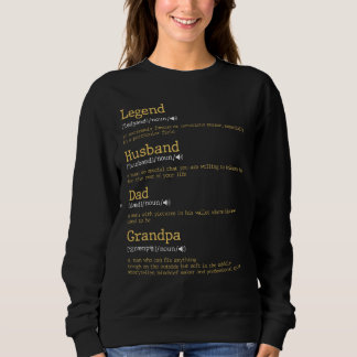 Sweatshirt Fête des pères - Papa Définition - Légende Père Ma