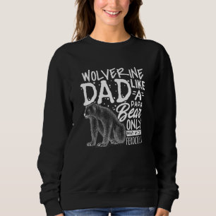 Sweatshirt Fête des pères Wolverine Papa Papa Ours