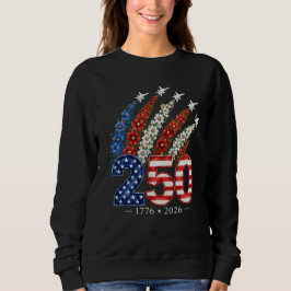 Sweatshirt Fête du 250e anniversaire - Avion à réaction flora