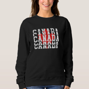 Sweatshirt Fête du Canada Feuille d'érable Patriotique canadi