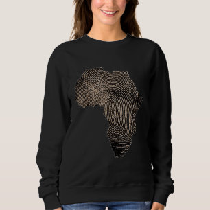 Sweatshirt Fête du Mois de l'histoire des Noirs Carte africai