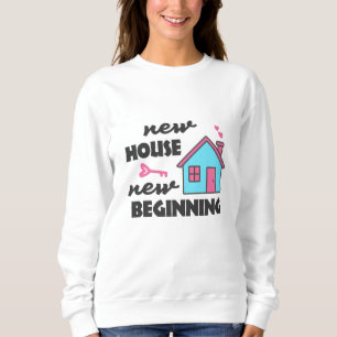 Sweatshirt Fête du réchauffement de la maison Nouvelle maison