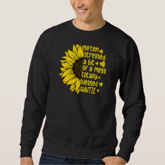 Sweatshirt Fêtes des mères Souvent stressées Totalement Béni