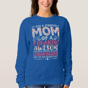 Sweatshirt Fêtes Fier Maman De Lesbienne Fille Fête des Mères