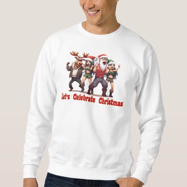 Sweatshirt Fêtons Noël (Devant)