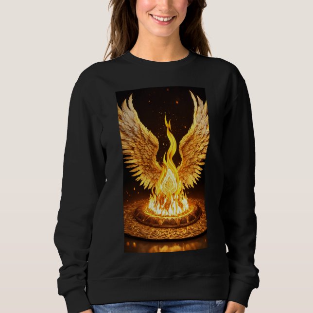 Sweatshirt feu de bourgeon avec ailes (Devant)