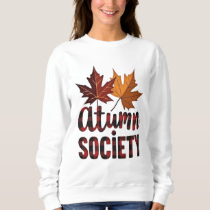 Sweatshirt Feuilles d'érable de la Société d'Automne Début de