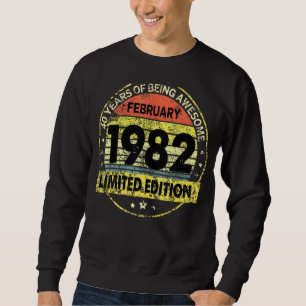 Sweatshirt Février 1982 40e anniversaire 40 ans