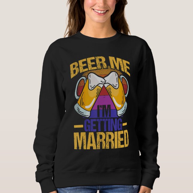 Sweatshirt Fiançailles de fête de Bachelor pour le marié 2 (Devant)