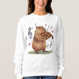 Sweatshirt fiddler capybara