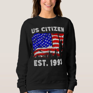 Sweatshirt Fier Citoyen Américain Est Depuis 1993 Pour New Am