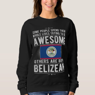 Sweatshirt Fier Drapeau Bélizien Patrimoine Bélizien Racines 