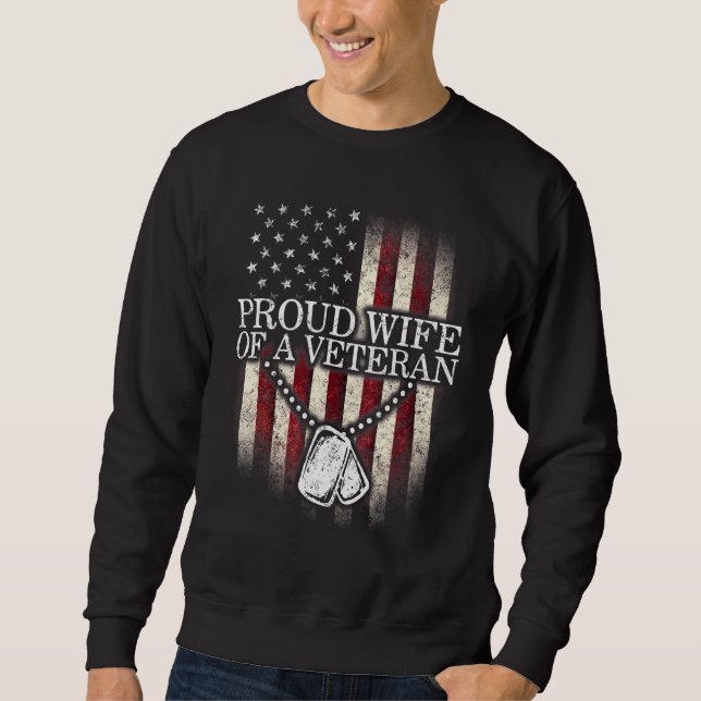 Sweatshirt Fier Épouse D'Un Ancien Ancien Ancien Temps Nom Pa (Devant)