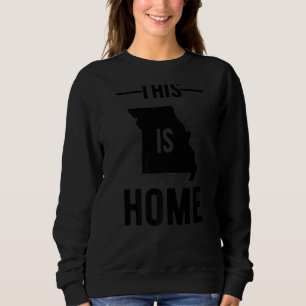 Sweatshirt Fier Etat De Fan Usa Ceci Est Accueil Carte Missou