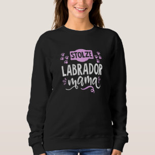 Sweatshirt Fier Femme Labrador Mama Dog Titulaire Belle Cu
