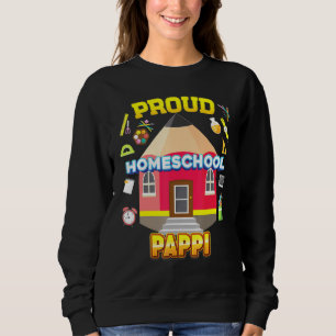 Sweatshirt Fier Homeschool Pappi Papa Maman Famille Enfant Re