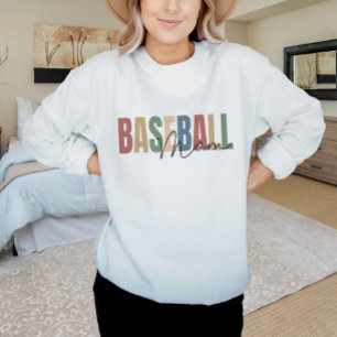 Sweatshirt Fier maman de baseball