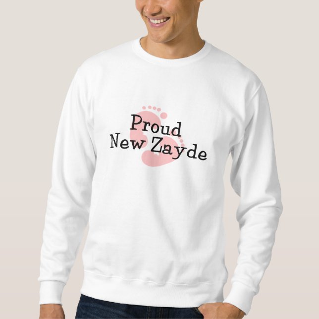 Sweatshirt Fier nouvel Empreintes de la fille Zayde Baby (Devant)