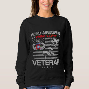 Sweatshirt Fier orgueilleux vétéran parachutiste de la 82e di