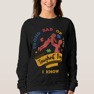 Sweatshirt Fier Papa Tough Puzzle Sensibilisation sur l'autis