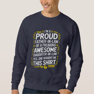 Sweatshirt Fier Père En Loi de fille en droit