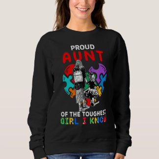Sweatshirt Fier Tante De La Fille La Plus Touche Que Je Conna
