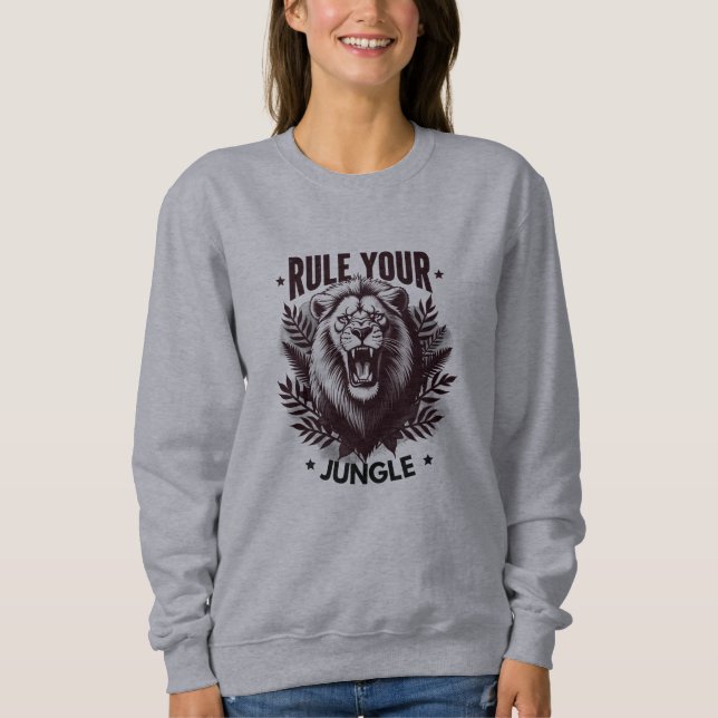 Sweatshirt Fierce Lion King Inspiration Design (Devant)