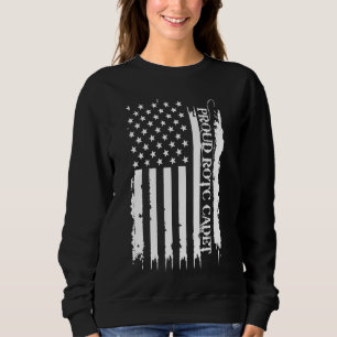 Sweatshirt Fière cadet du ROTC États-Unis détendu avec l'US F