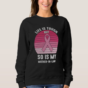 Sweatshirt Fière famille Cancer du sein guerrière Mère-en-Bel
